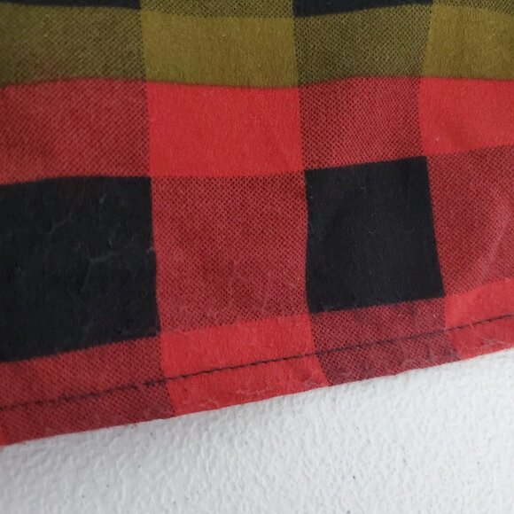 Michael Tyler Womens Colorful Plaid Button Up Back Blouse Size S Art To Wear - Picture 9 of 10